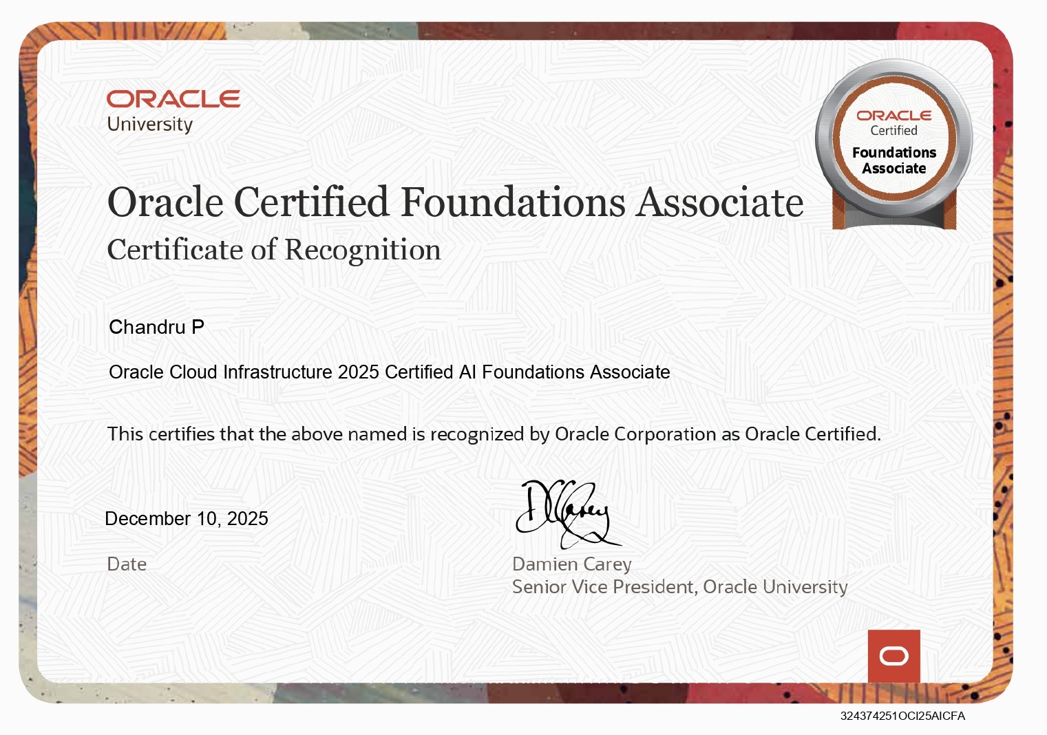 Oracle AI Foundations